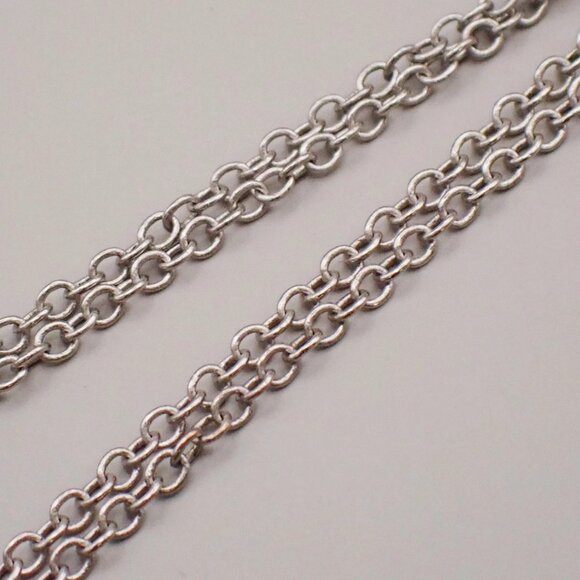 TIFFANY & CO. Open Heart 22mm Chain Necklace Ag 925 Elsa Peretti Silver 02YH718 - Picture 7 of 10